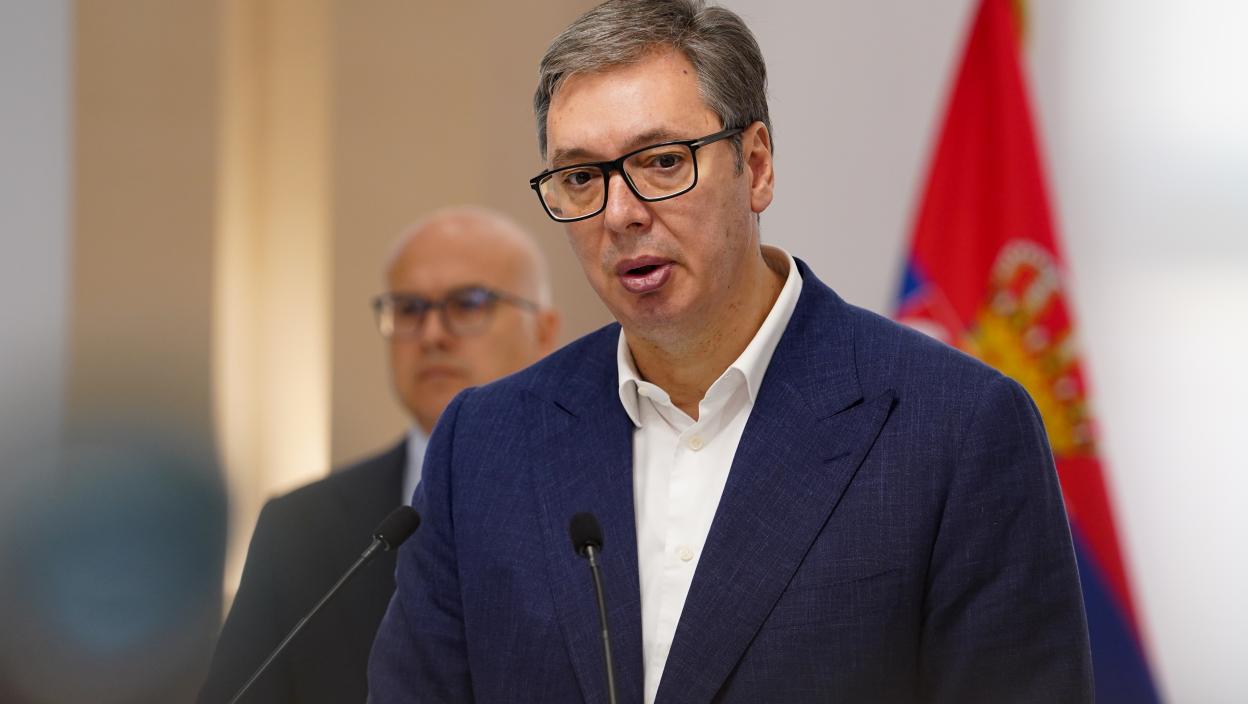 VUČIĆ NA BANJICI Predsednik prisustvuje sednici proširenog kolegijuma