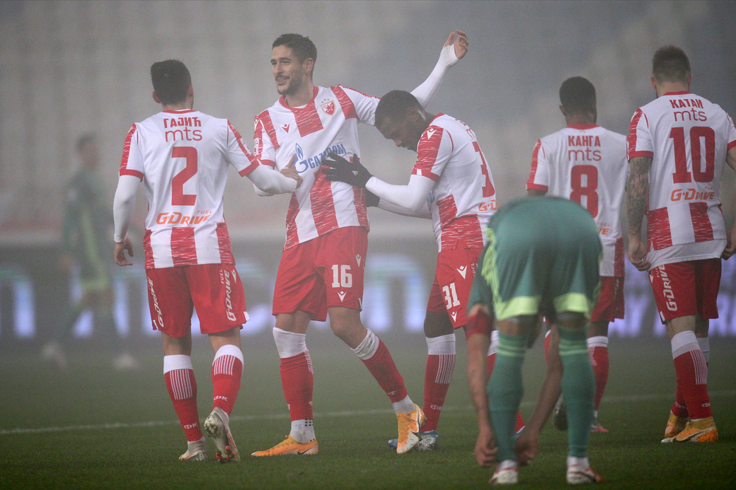 KRAJ: Crvena zvezda - Inđija 2:1