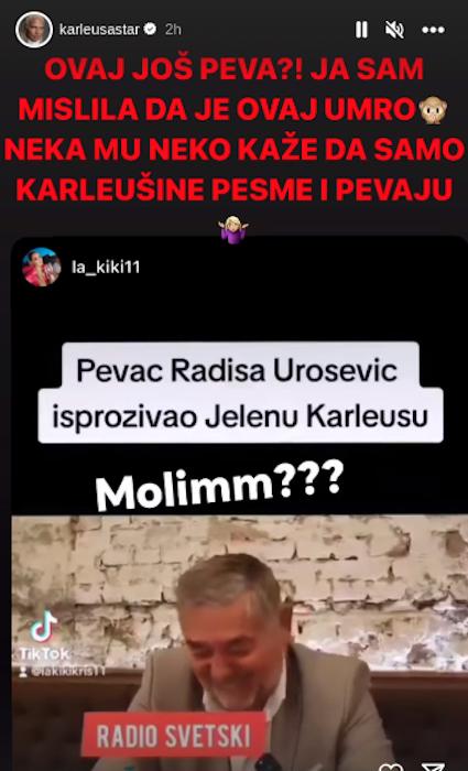 Radiša Urošević, Jelena Karleuša 