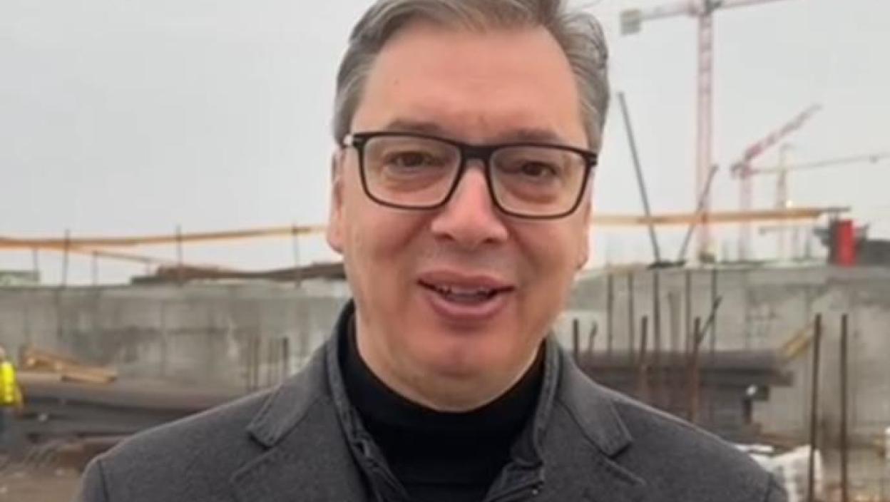 "SRBIJA RADI, SRBIJA SE GRADI" Vučić obišao gradilište Ekspa i obratio se građanima (VIDEO)