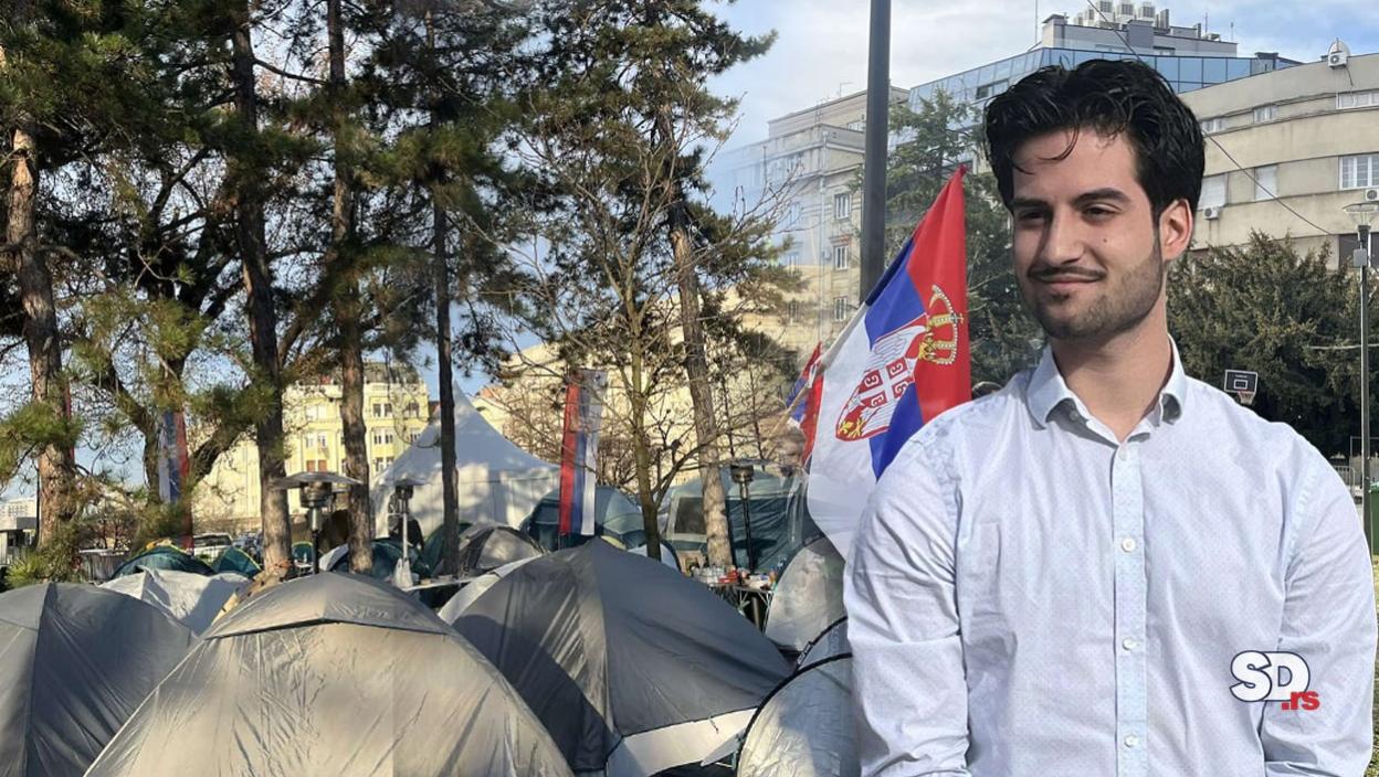 "MI SMO JEDAN NAROD I JEDNA ZEMLJA" Matija je odlučio da se vrati u Srbiju: Povratnik iz Kanade podržao protest studenata u Pionirskom parku