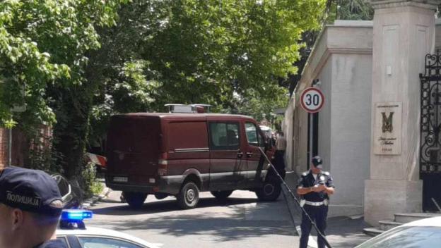 Policija ispre Izraelske ambasade